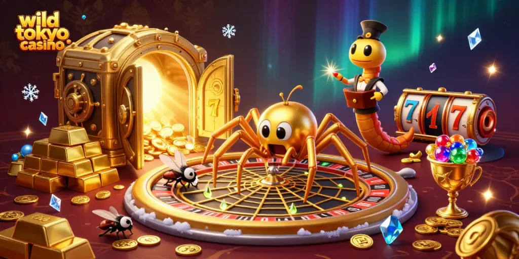 Experience thrilling gameplay at wild tokyo casino with vibrant slot reels and a captivating roulette ambiance.