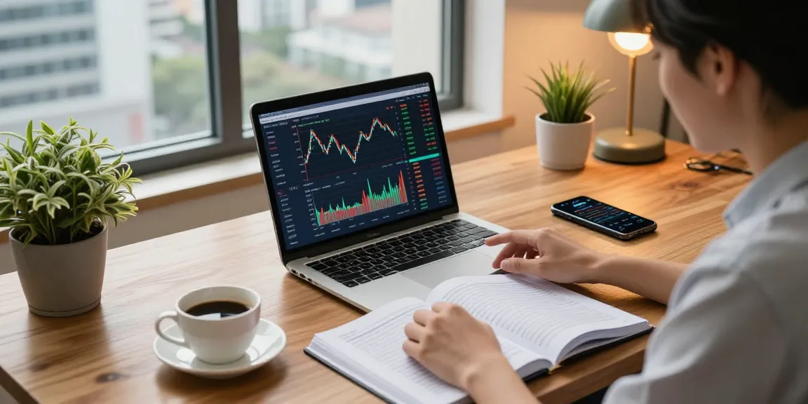 Indexfonds investment strategy review in a modern home office