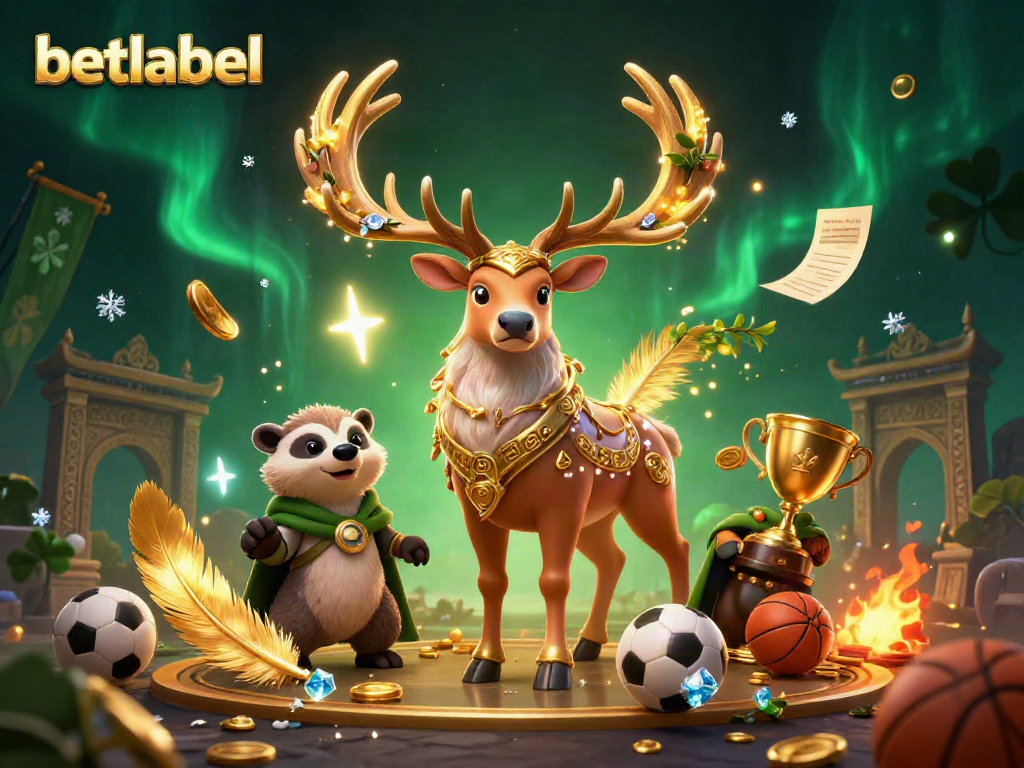 Experience the thrill of winning with betlabel as Celtic druid characters engage in epic sports betting.
