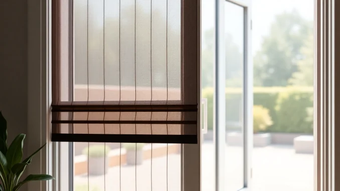 Instala mosquitera plisada puerta con elegancia y comodidad en un hogar moderno.