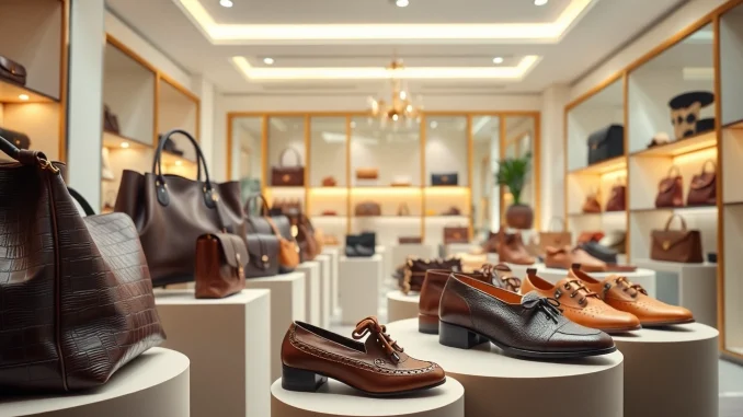 레플리카 제품들로 꾸며진 고급스러운 부티크의 모습입니다.