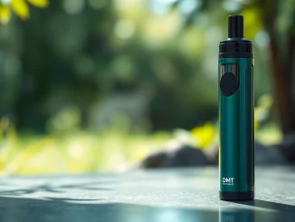 Buy dmt vape pen showcasing its elegant design in a serene nature setting.